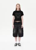 BERMUDA CARGO DENIM SHORT