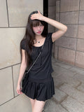 Juri Ribbon Pumpkin Balloon Mini Skirt