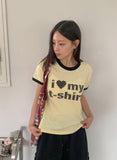 Essini Dot Patch Ringer Short Sleeve Tee
