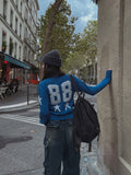 Hip 3D cargo denim banding pants