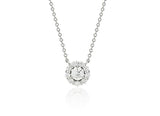Essence Silver (W) Moissanite Sunflower Necklace
