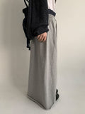 Wilke Cut Banding Long Skirt