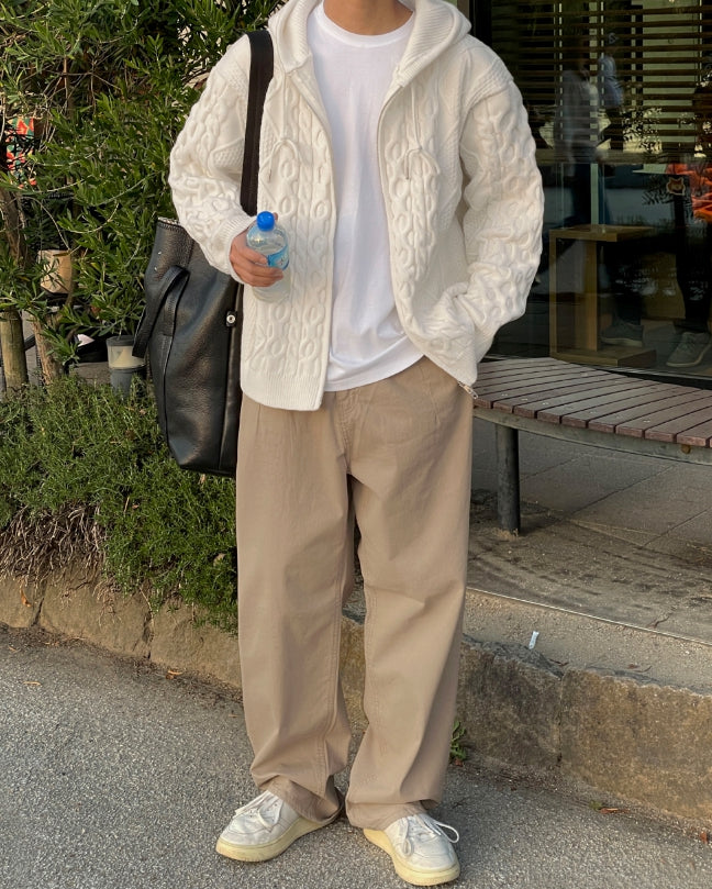 【MODERNIF】Reven Pocket Wide Pants modernif (モダンイフ) - リーベンポケットワイドパンツ / Reven