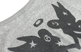 TWIN ANGEL One-Shoulder Sweatshirt