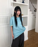 Harom Color Matching Roll-up Short Sleeve T-shirt