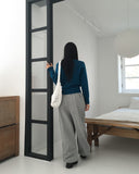 Hoyan Ribbon Halter Bolero Square Neck Knit