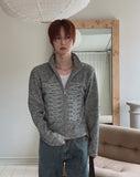 Novent Napoleon Muscle Fit Knit Zip-up