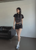 Memory Raglan Semi Crop Tee