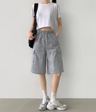 Cargo Pocket Bermuda Training Shorts