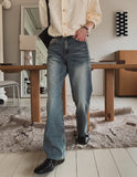Highbee Semi-Bootcut Denim Pants
