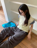 Dason Button Parachute Banding String Pants