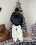 Eseo High-Neck Brushed Hood Zip Up