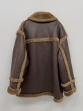 Mink reversible half mustang jacket