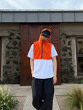 Crop Layered Hood Vest