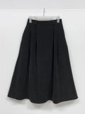 Peach Corduroy Flare Skirt