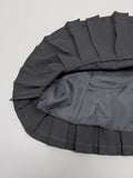 [Brushed Fabric] Noir Strap Pleated Mini Skirt