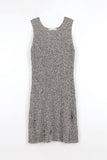 Boucle damage knit one piece