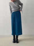 Corduroy H-line Banding Skirt