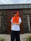 Crop Layered Hood Vest