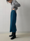 Corduroy H-line Banding Skirt