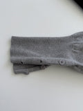 Slit Button V-neck Overfit Knit