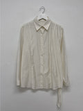 Belted Loose Fit Blouse