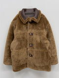 Mink reversible half mustang jacket