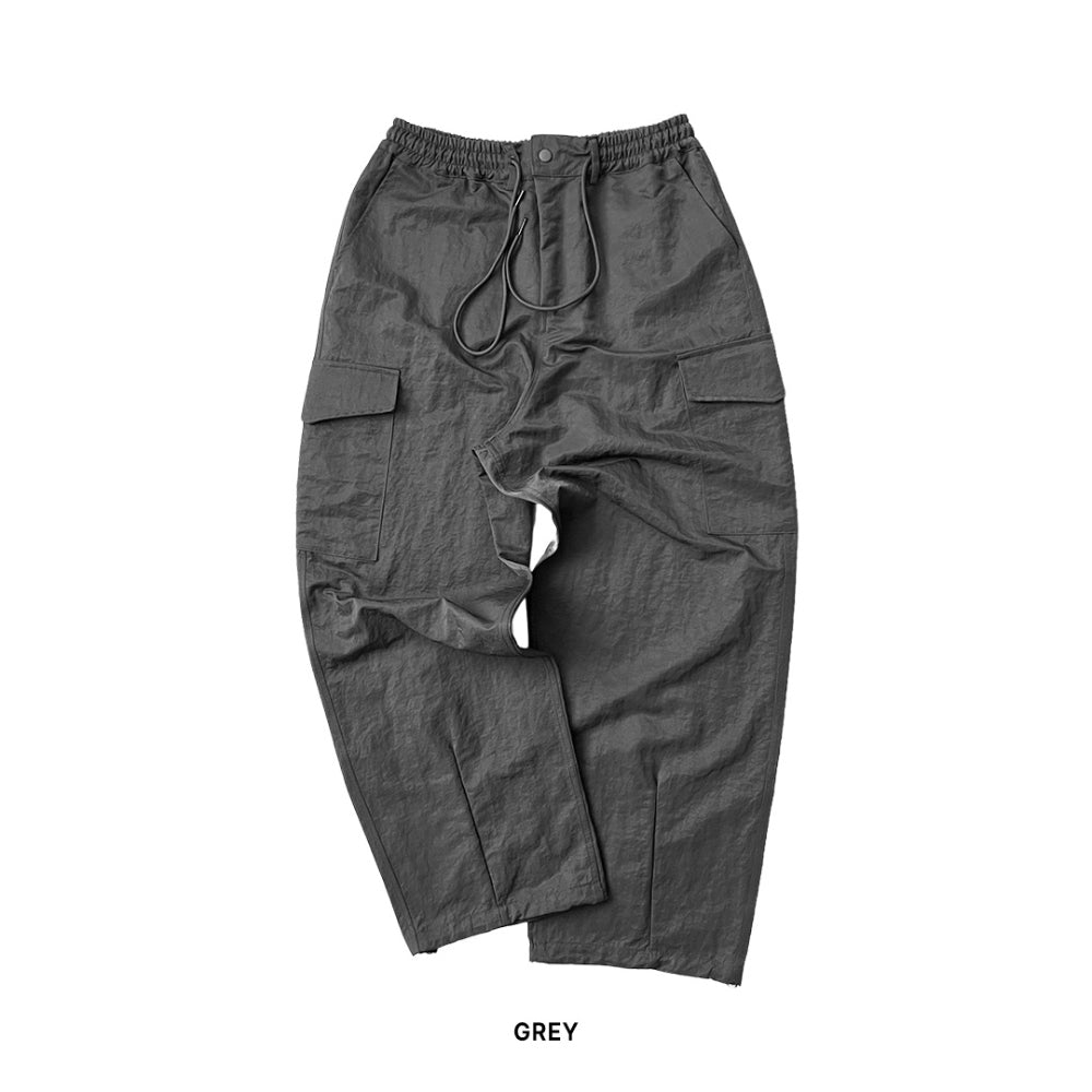 【KOOLOSET】Vintage Washed Nylon Cargo Pants Vintage Washed Nylon Cargo Pants (3color) - kooloset