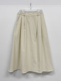 Peach Corduroy Flare Skirt
