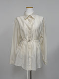Belted Loose Fit Blouse