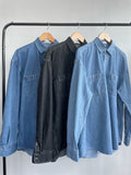 Dear Denim Shirt Set-up Top