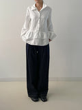 Two-Neck Tiered Frill Blouse