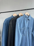 Dear Denim Shirt Set-up Top