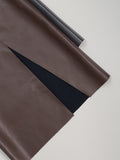 Leather Slit H-ine Long Skirt
