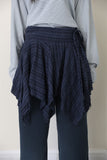 Brushed Check Unbalance Skirt