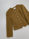 Cellion Wool Tweed Short Jacket
