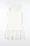 Pleated Lace Long Sleeveless