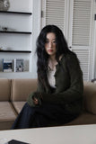 Rani bokashi knit cardigan