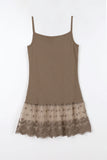 Pleated Lace Long Sleeveless