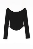 Yuje shirring crop off-shoulder tee