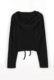 Ari snap hood zip-up