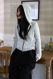 Magenne hair hood zip-up