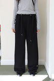 Hem slit button pants