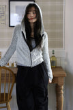 Magenne hair hood zip-up