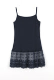 Pleated Lace Long Sleeveless