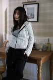 Magenne hair hood zip-up