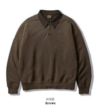 Lazy Field Pigment Collar Sweatshirt