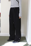 Hem slit button pants