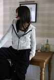 Magenne hair hood zip-up