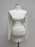 Andew One Shoulder Knit T-Shirt